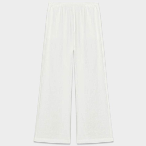 Aritzia Cream Wide-Leg Pants - Picture 6 of 11